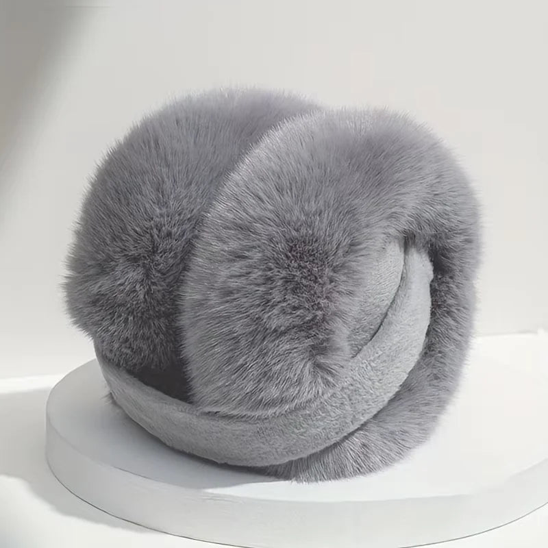 Solid Soft Plush Winter Earmuffs – Unisex Warm Ear Covers for Outdoor Use | Fashion Fleece Earflap Protection for Men & Women