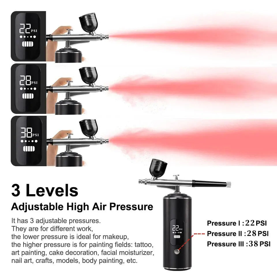 Air Brush With Compressor Portable Air Brush Air Brush Cake Painting Crafts Air Brush Art Painting Compressor Airbrush Pen Airbr