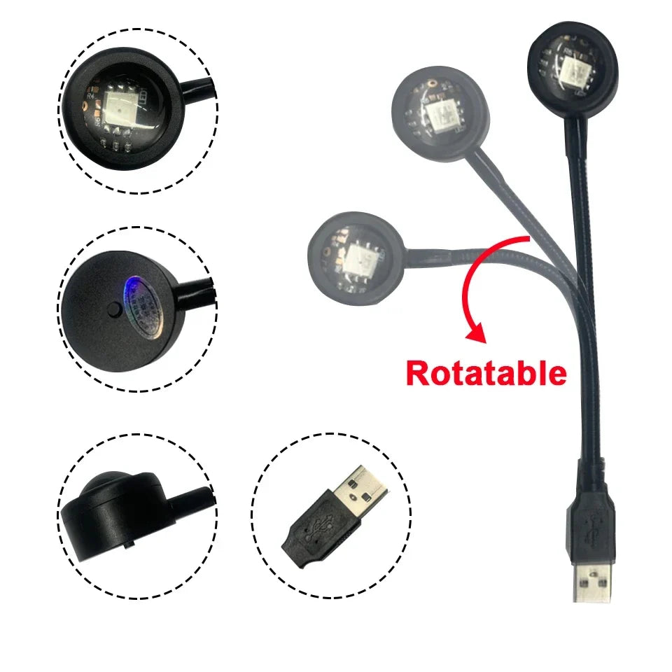 HOMEFISH USB Sunset Projector Lamp Night Light for Bedroom Living Room Wall Photography Party Mood Lighting Decoration