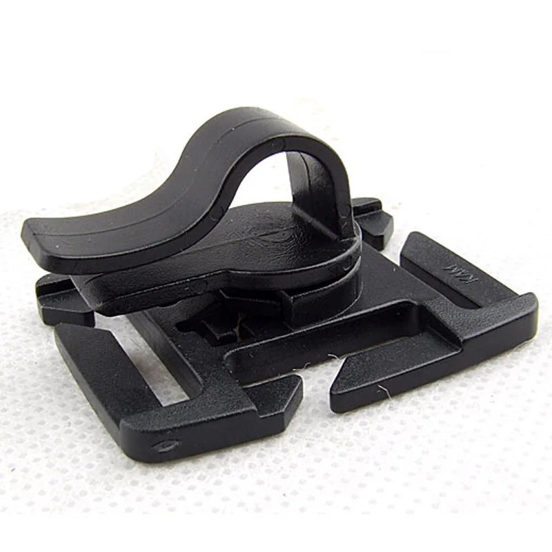 2PCS Rotatable Drinking Tube Clip Molle Hydration Bladder Drinking Straw Tube Trap Hose Webbing Clip for Camelbak-Water Pack Bag