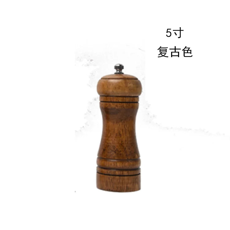 2PCS Wooden Salt & Pepper Grinder Set – 8 Inch Adjustable Ceramic Rotor Mill Shakers | Manual Kitchen Spice Grinder for Cooking & Dining