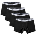 POKARLA 4PCS Women’s Cotton Boxer Underwear Ladies Soft Safety Panties Female Breathable Inseam Briefs Set Boy Shorts Plus Size