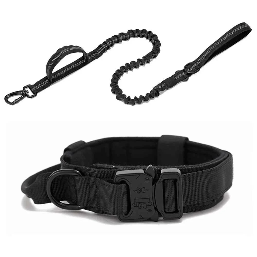 Durable Nylon Dog Collar with Reflective Leash Set