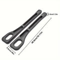 2pc Car Seat Gap Filler Organizer Pu Waterproof Car Seat Gap Plug Strip with 2 Grooves Seat Gap Storage Auto Interior Accessorie