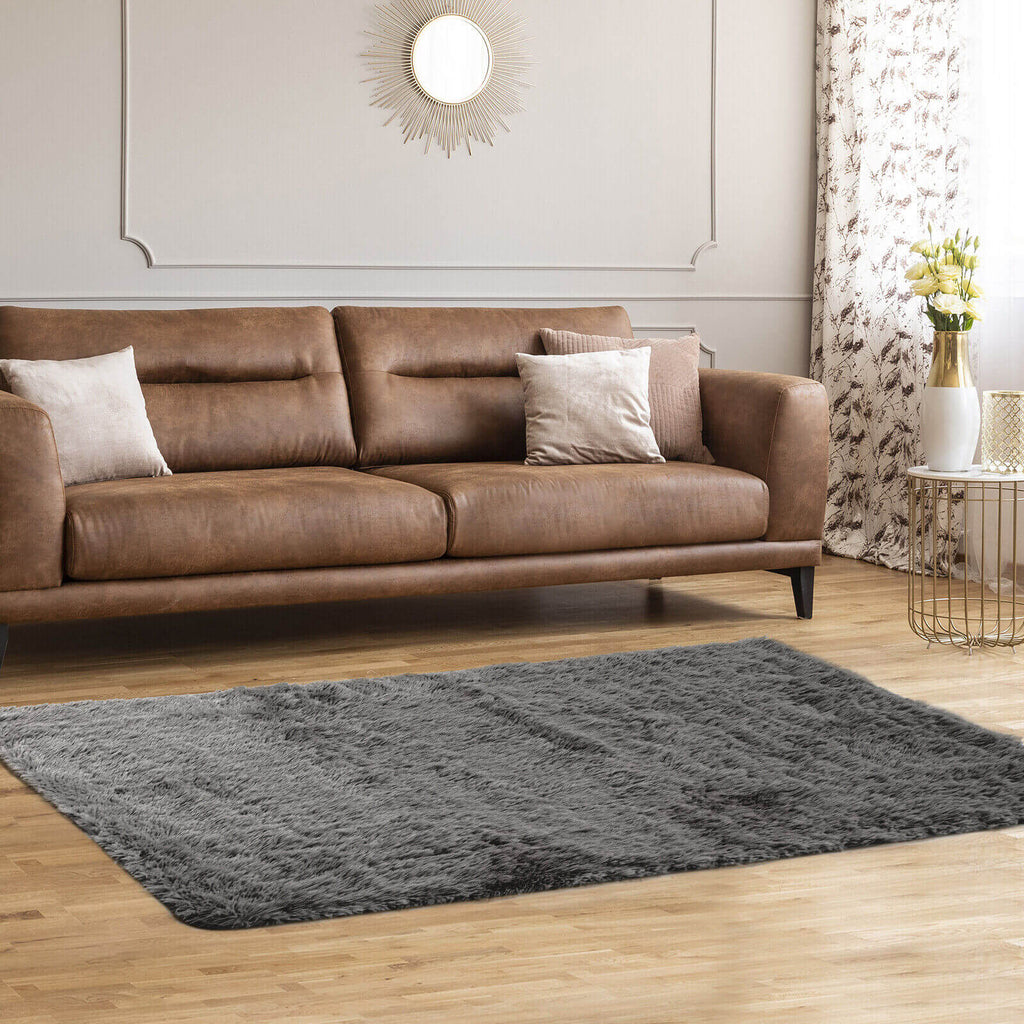 5 x 7 Feet Modern Rectangular Soft Shag Area Rug for Living Room Bedroom