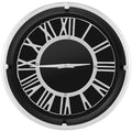 13.5/17.5 Inch Silent Wall Clock with Silver Frame
