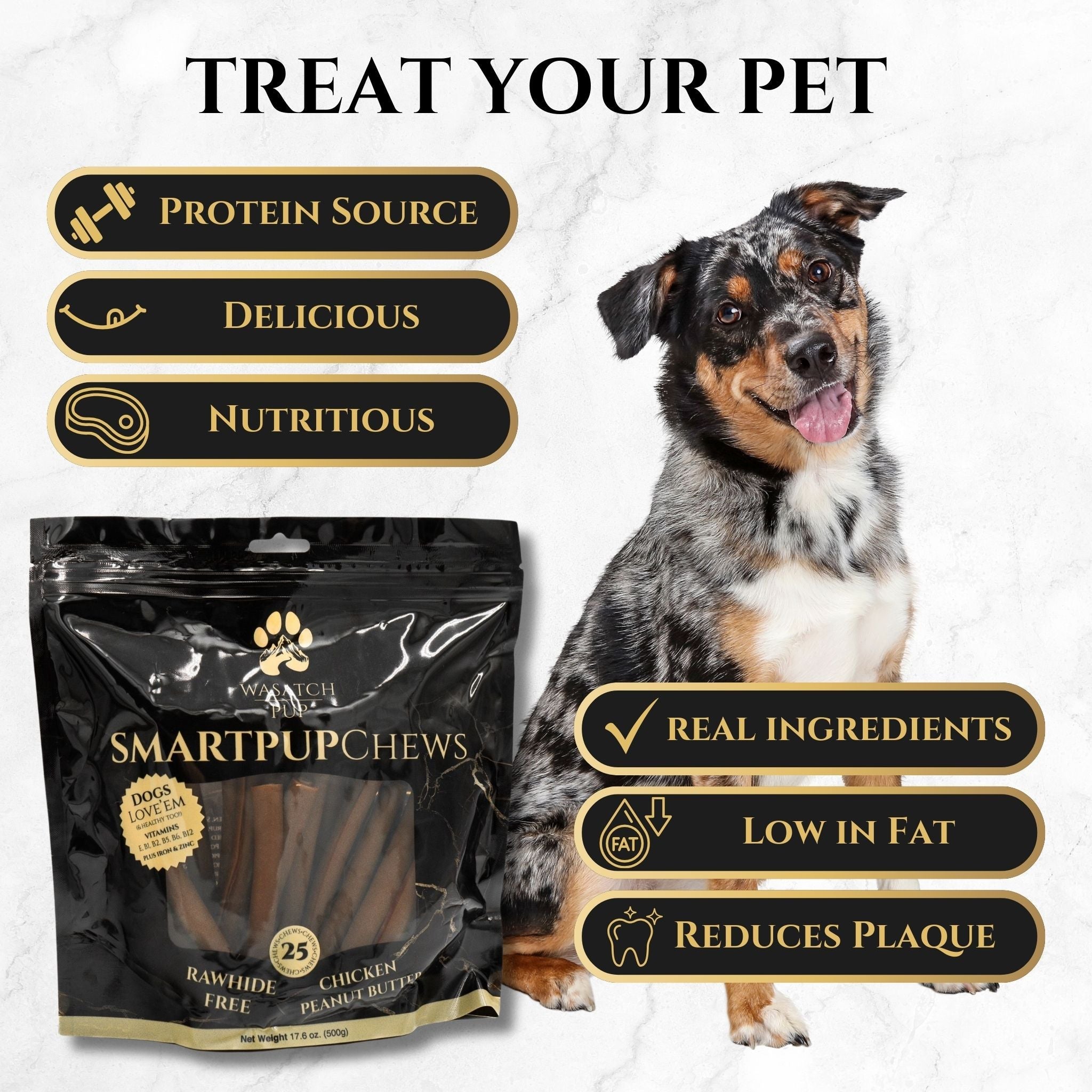 Smart Pup Peanut Butter & Chicken Chews