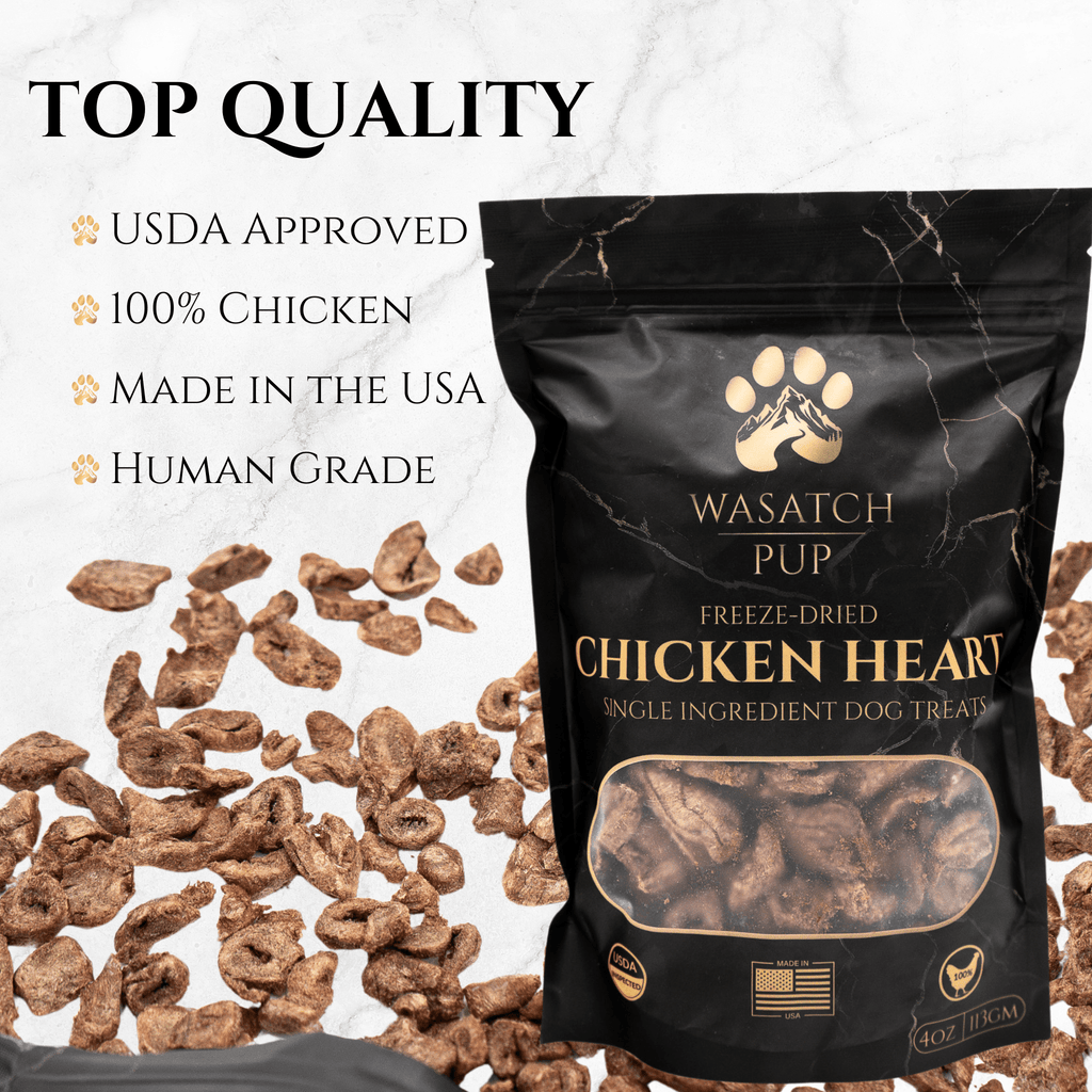 Freeze-Dried Chicken Heart Dog Treats