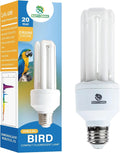 20W Full-Spectrum UVA UVB Bird Light Bulb – Compact Lamp