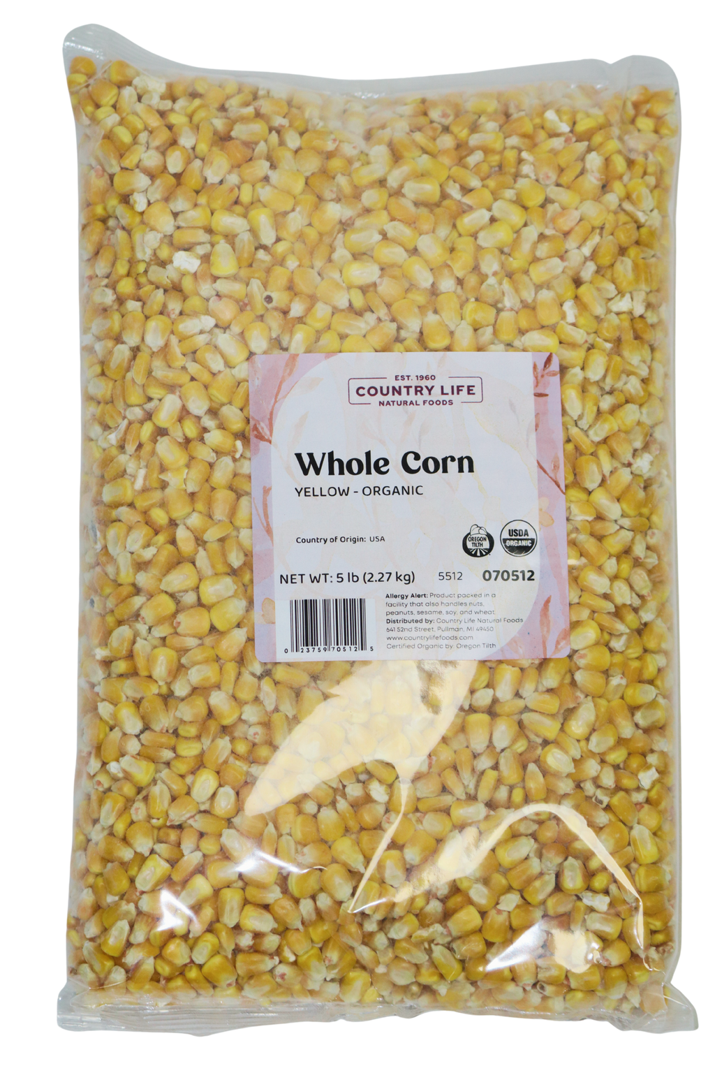 Corn, Whole Yellow, Organic