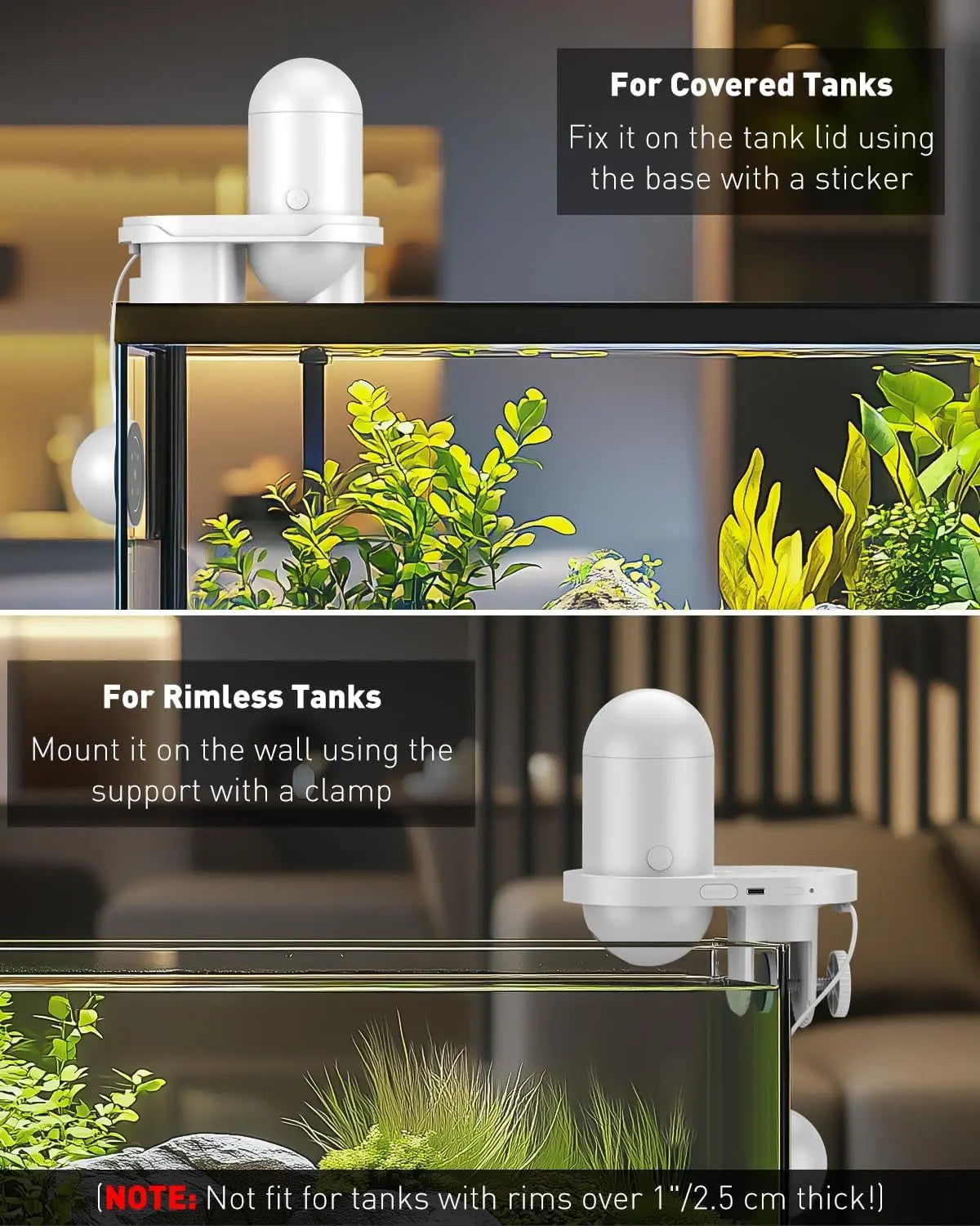 WiFi Automatic Fish Feeder with Camera – App Control, Moisture-Proof, 230ml