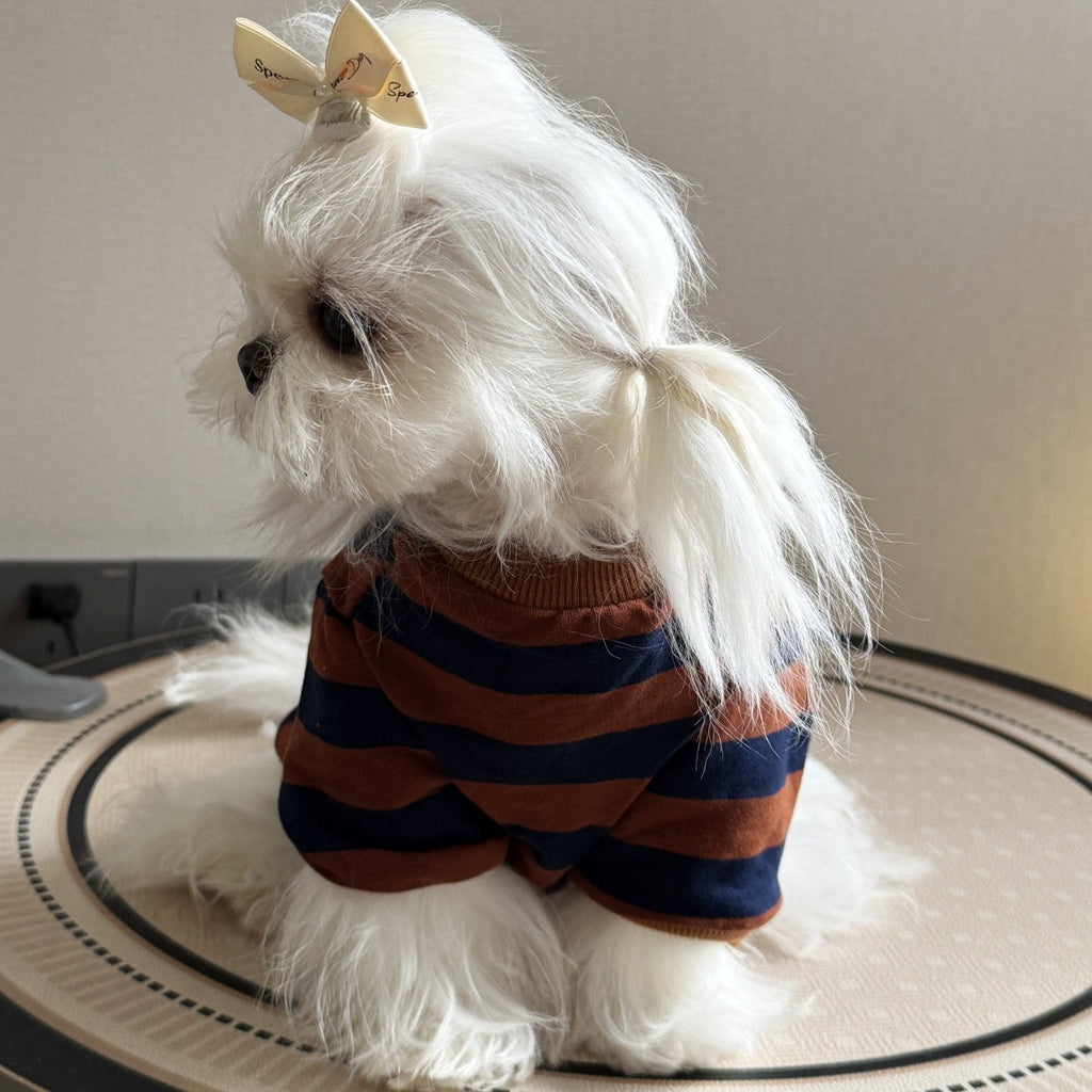Outdoor Summer Thin Striped Shirt For Dogs