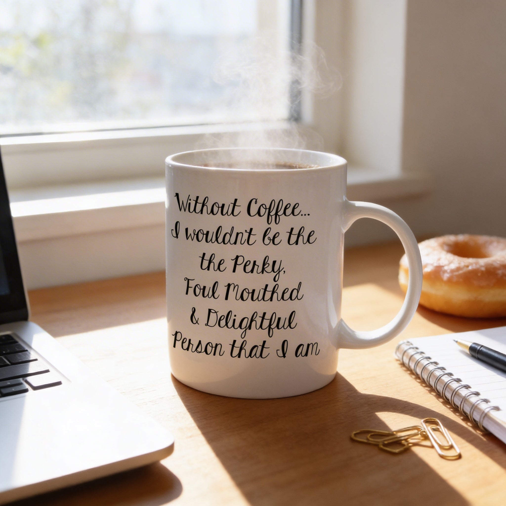 Funny Coffee Mug - Funny Gift - Funny Saying Coffee Mug - Perky Delightful Person