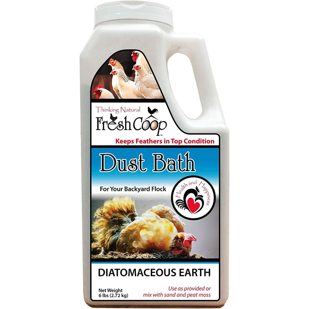 Fresh Coop Dust Bath Shaker Absorbent Chicken Bird Bath Backyard Poultry 6lbs.