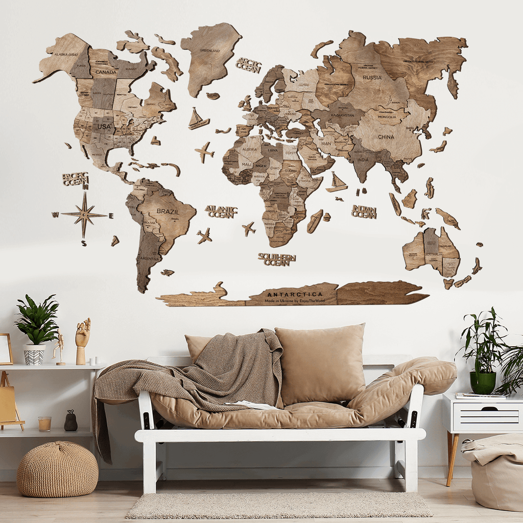 Antarctica For Maps in natural colors