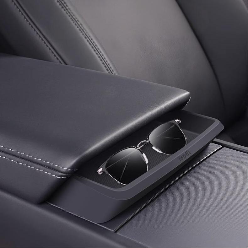 Armrest Sunglasses Organizer for Model 3 Highland / Model Y Juniper / Model YL