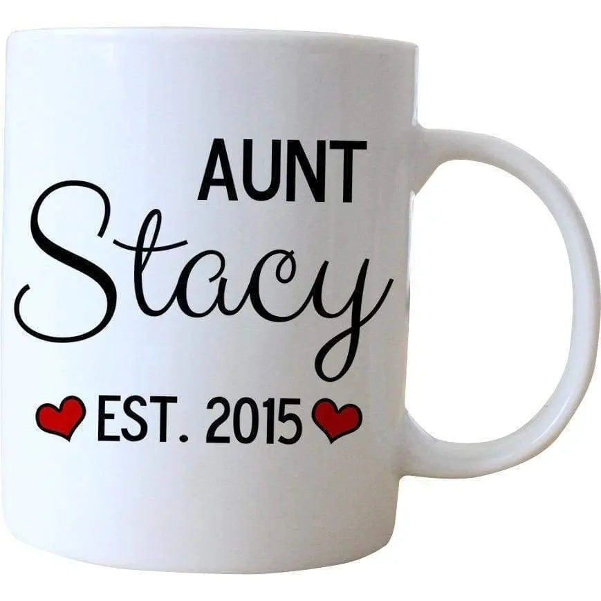 Personalized Aunt Coffee Mug - Aunt Gift for Aunt to Be
