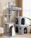 50-Inch Heavy Duty Cat Tree for Large Cats with Scratching Board & Condos