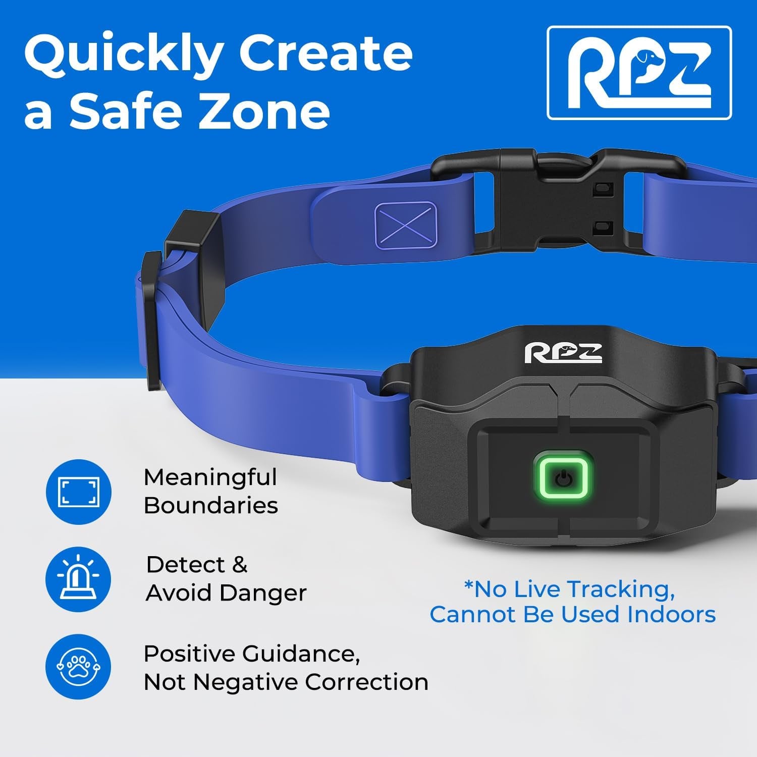 GPS Wireless Dog Fence System — App-Controlled, No Subscription, Waterproof