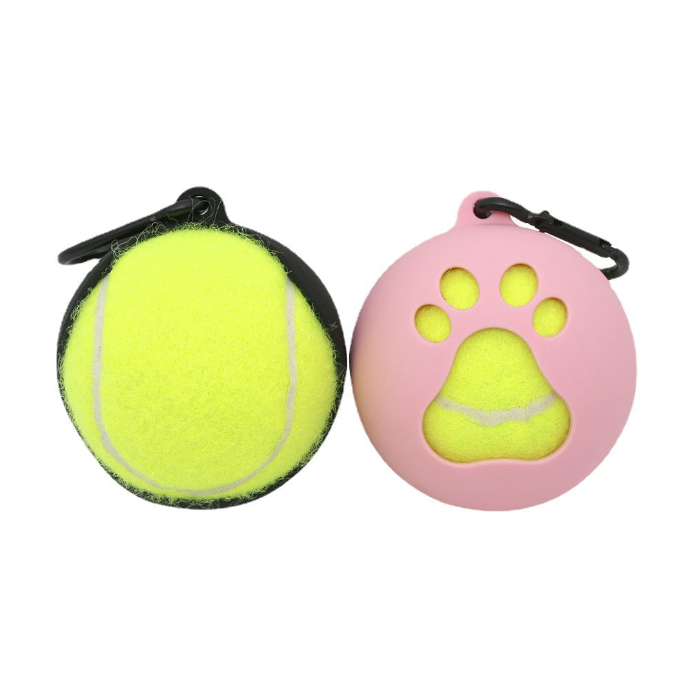 Tennis Bracket Portable Hands-free Dog Walking Supplies Training Ball Sheath