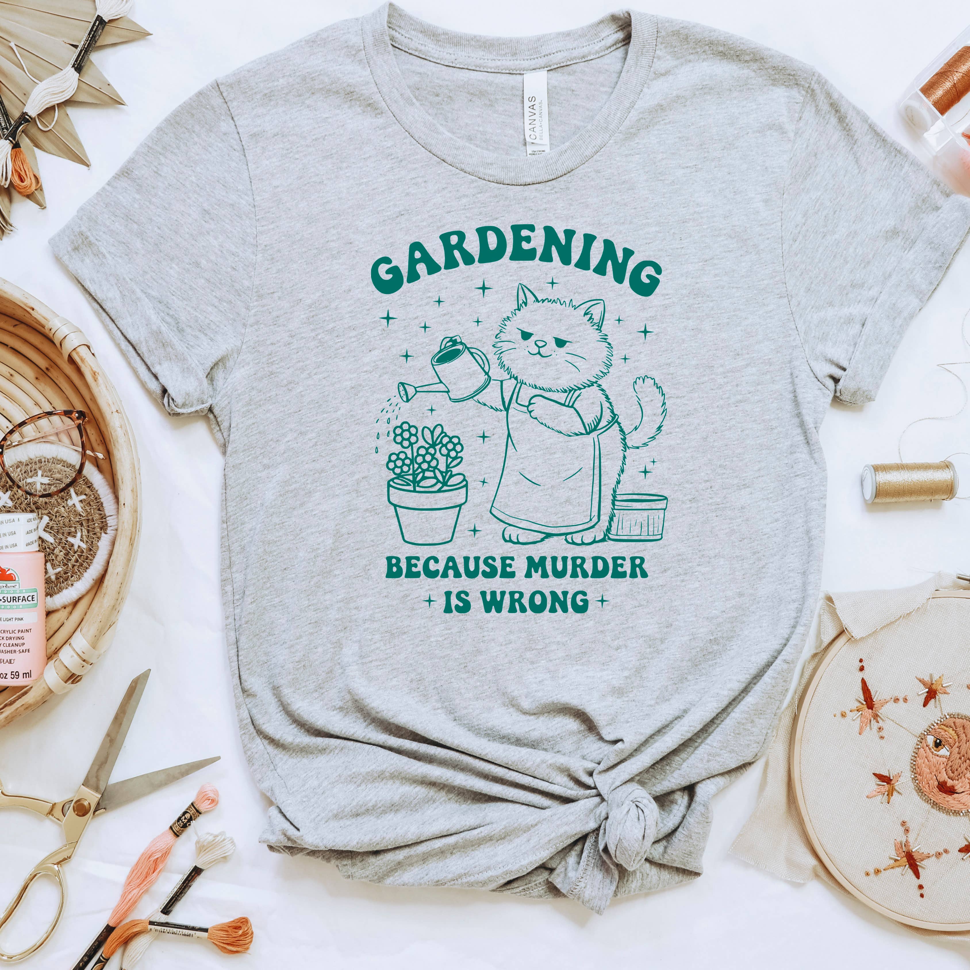 Gardening Graphic Tee for Garden Centers, Floral Plant Shops