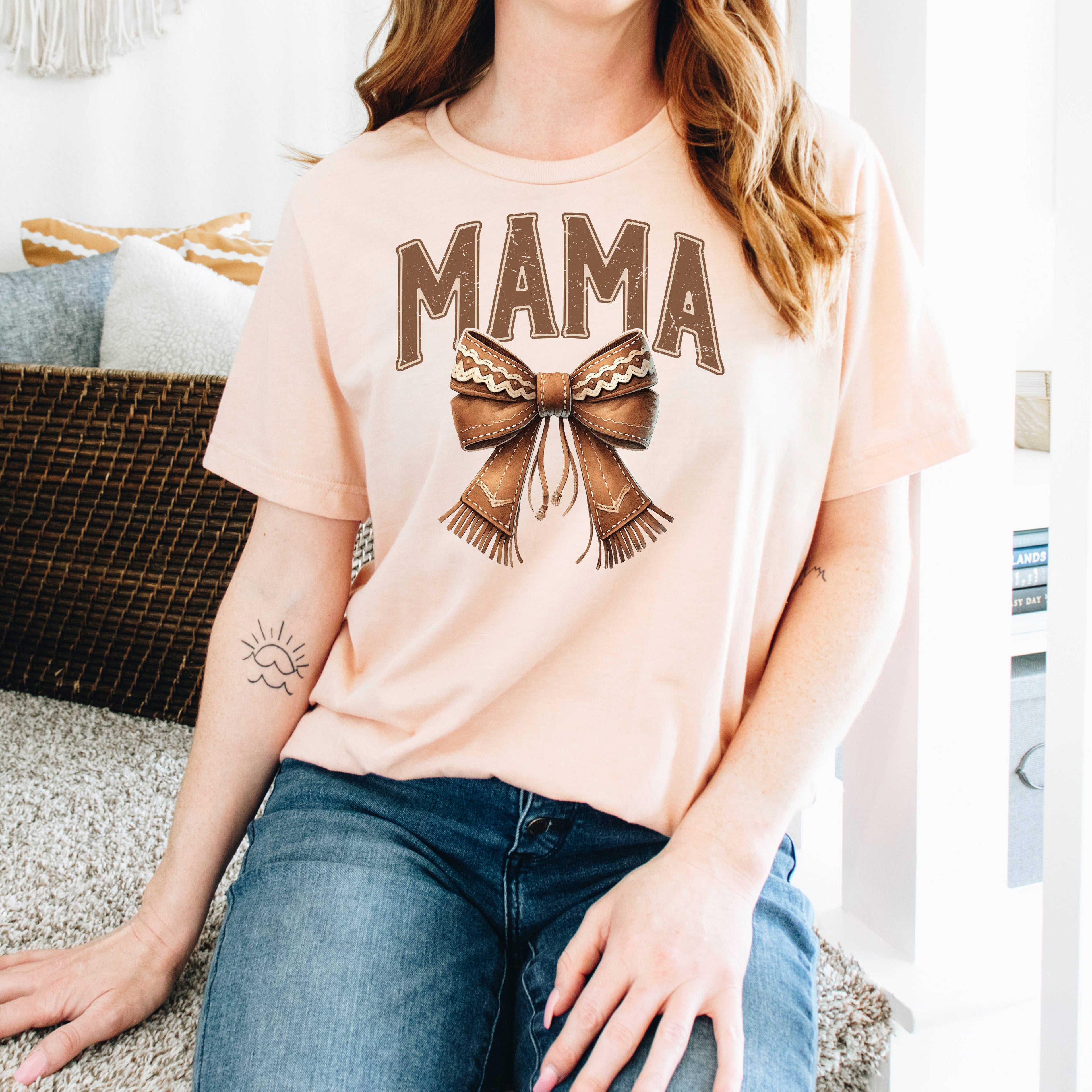 Western Mama Graphic Tee Coquette Cowgirl Shirt Mother's Day