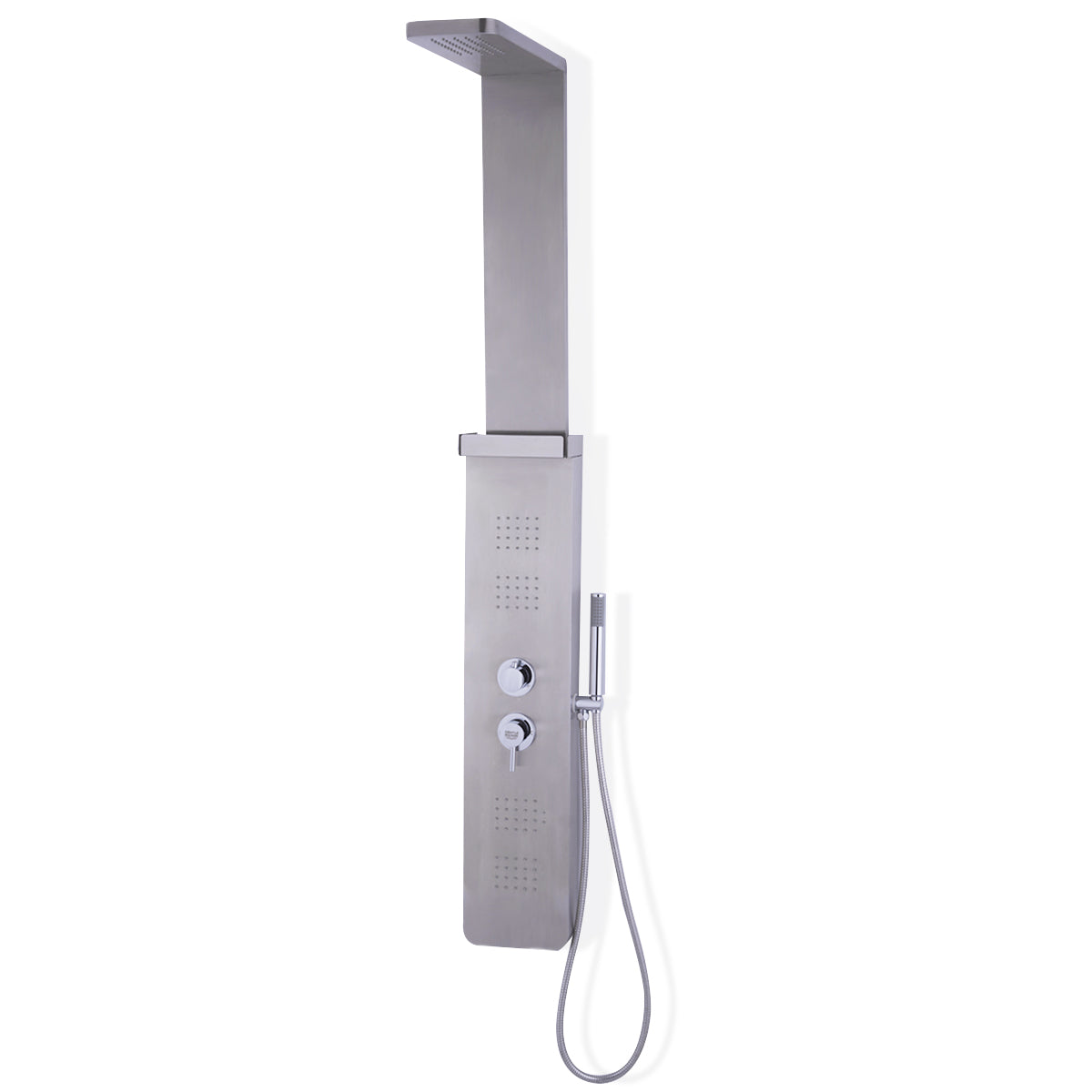 59” Stainless Steel Shower Panel with Massage Jets and Hand Shower