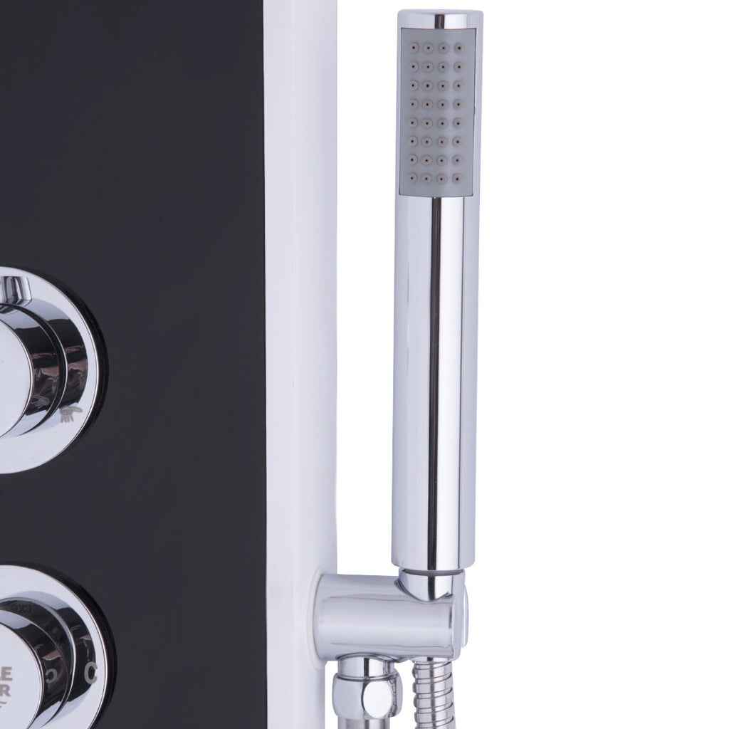 Bathroom ABS Shower Panel with Massage Jets & Hand Shower 