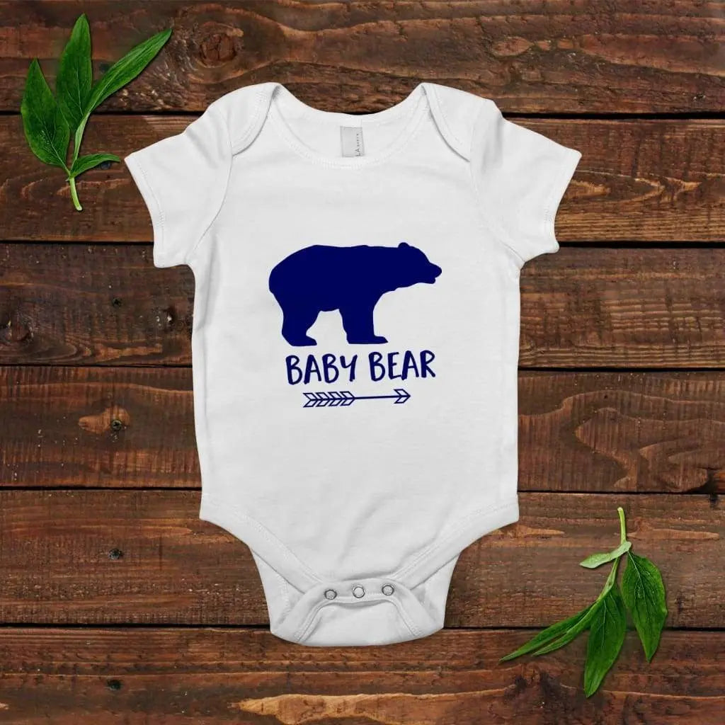 Baby Bear Bodysuit - Blue Gift for Baby Boys - Cute One-Piece Outfit