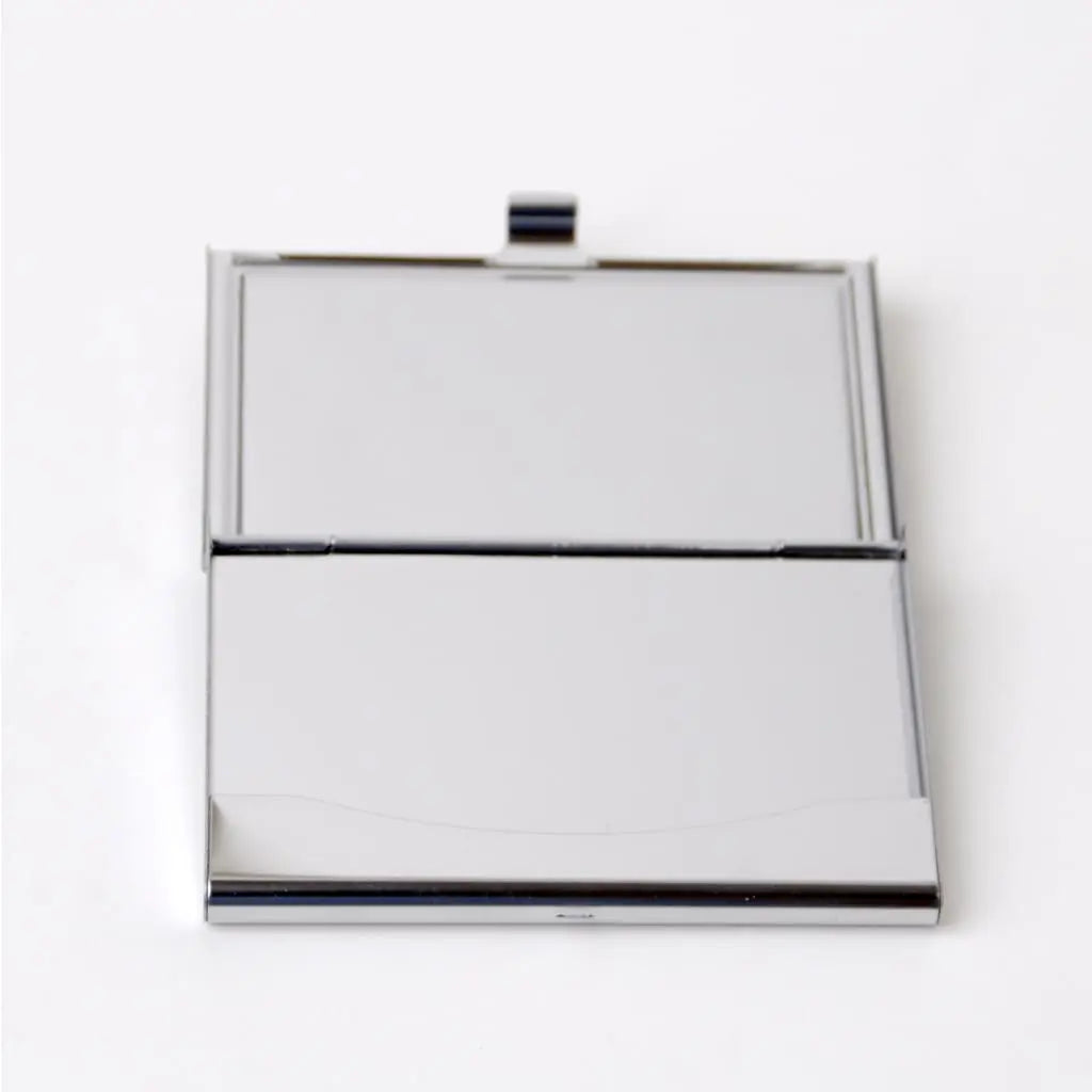 Bamboo Business Card Holder - Personalized Laser Engraved Business Card Case for Men