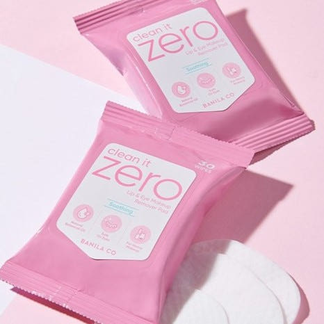 BANILA CO Clean It Zero Soothing Lip & Eye Remover Pad 60g/30P