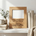 Grandmother Photo Frame - Mothers Day Gift for Grandma - Wood Picture Frame Inspirational Quote