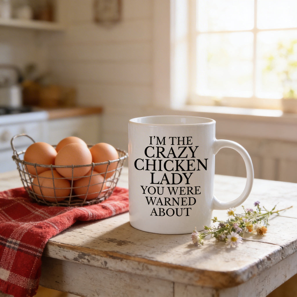 Funny Chicken Mug - Ceramic Coffee Cup | Dishwasher Safe, Microwave Safe Gift