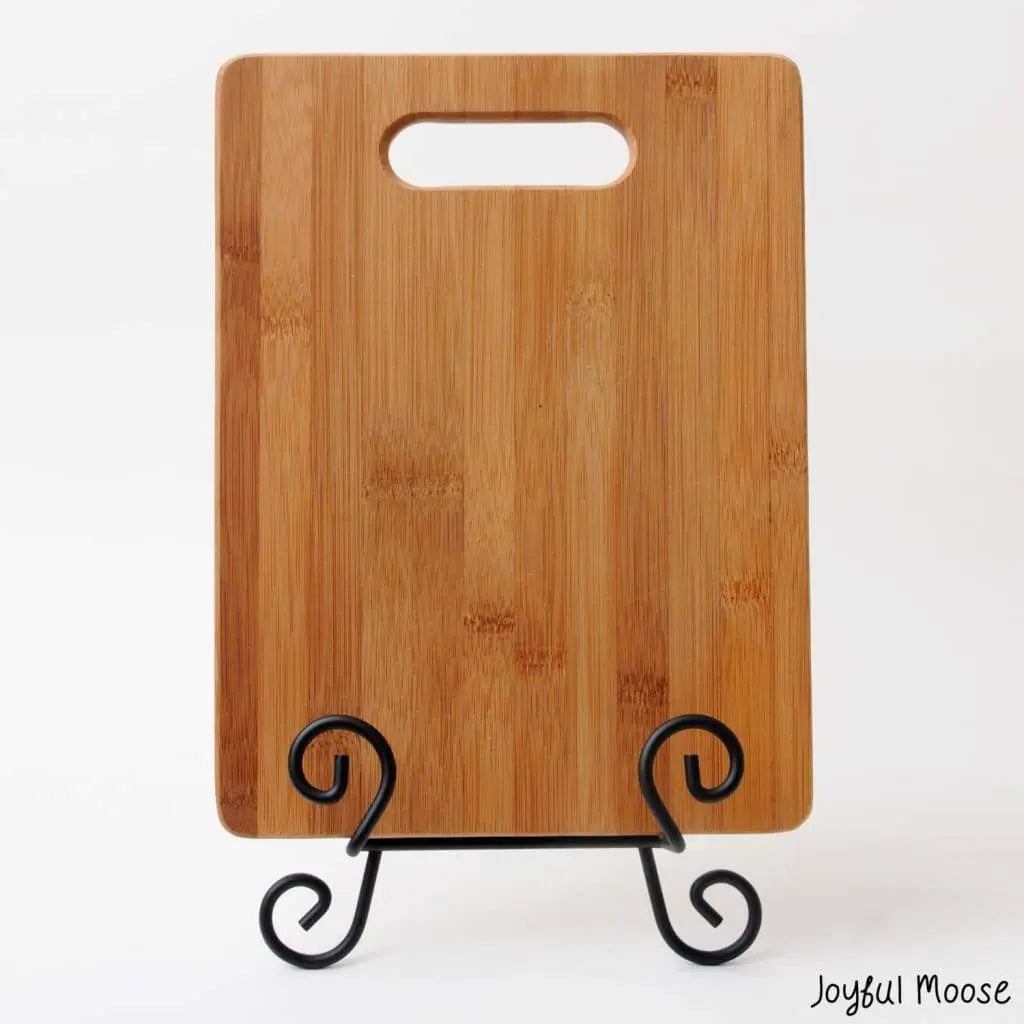 Black Metal Display Stand Easel for Cutting Boards