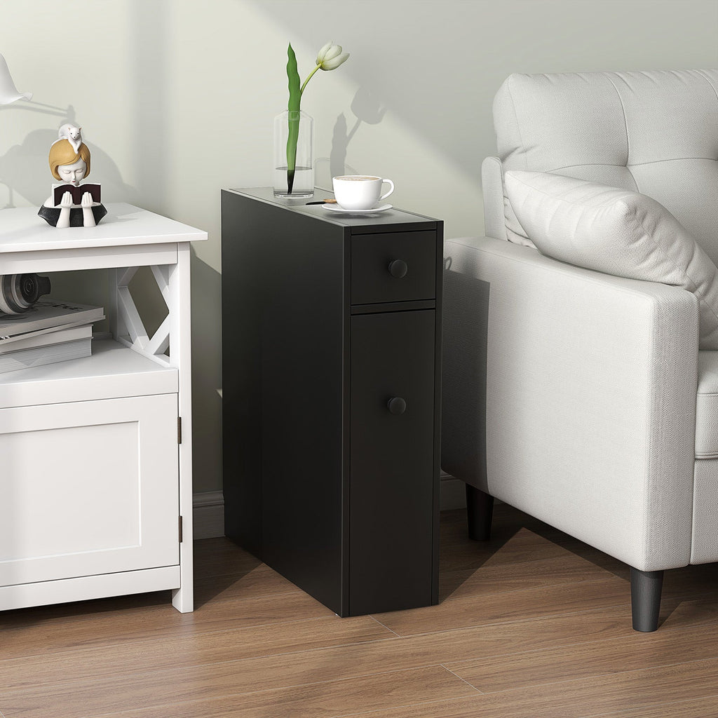Black Bathroom Cabinet Space Saver Storage Organizer