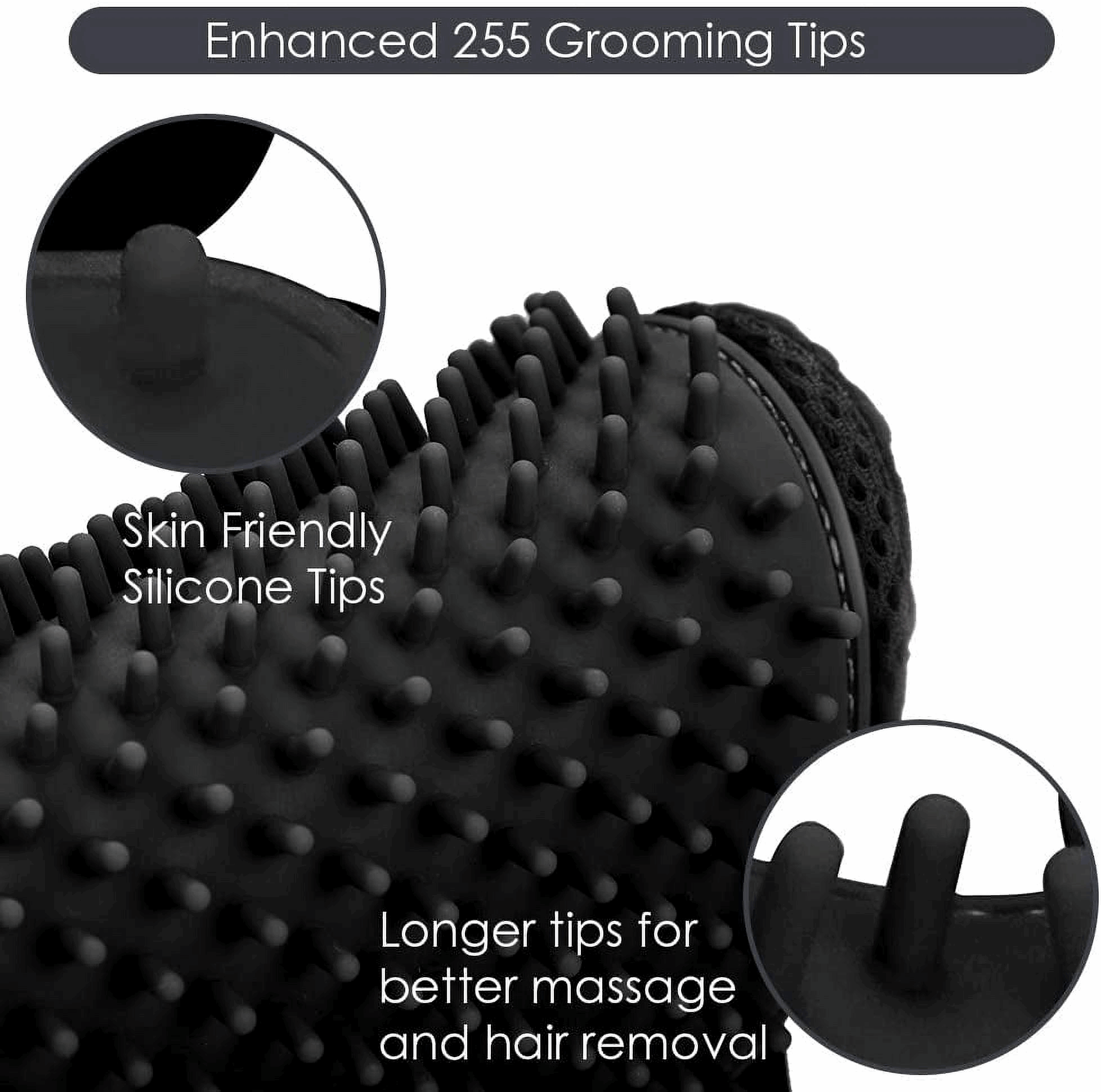 Silicone Pet Grooming Gloves – Fur Remover Mittens, 1 Pair