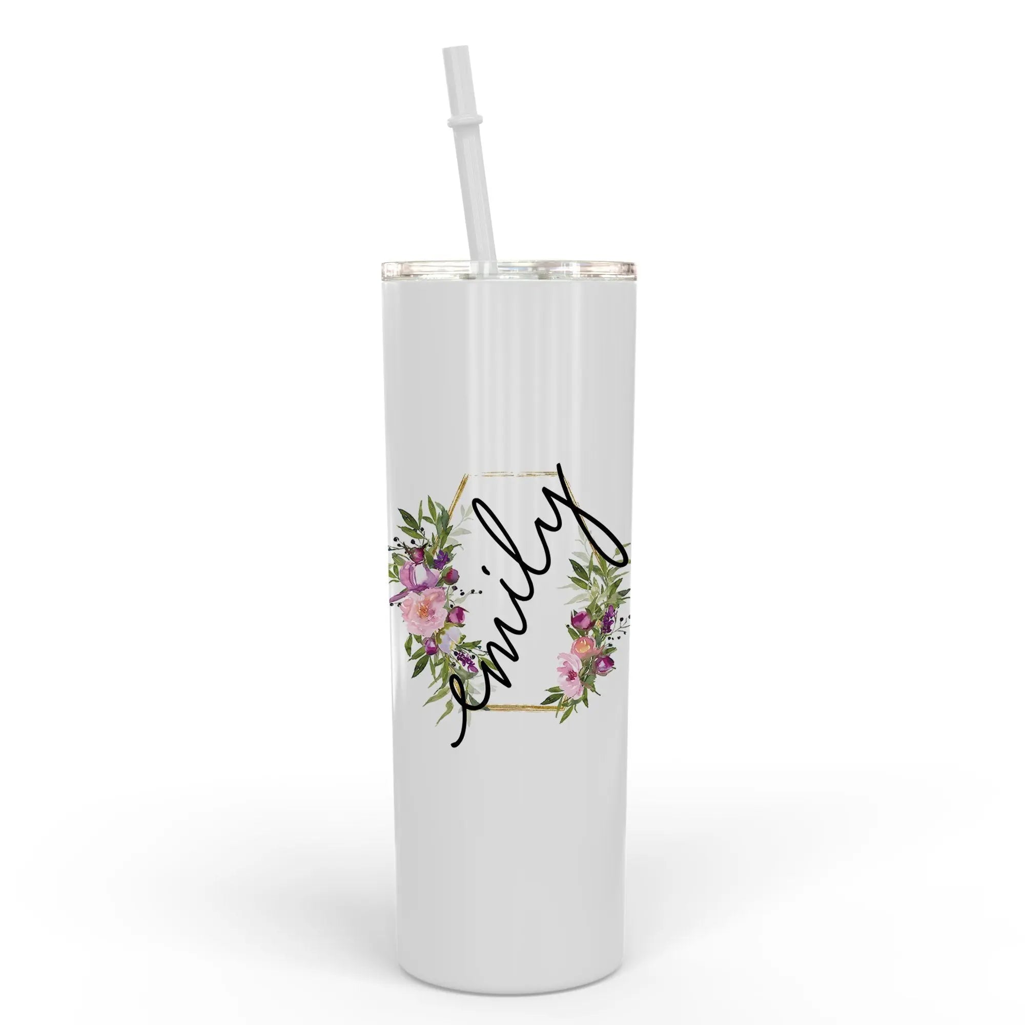 Bridesmaid Tumbler, bachelorette tumbler, personalized tumbler, skinny tumbler with straw,