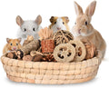 31PCS Natural Rabbit Chew Toys Set for Small Pets Dental Care
