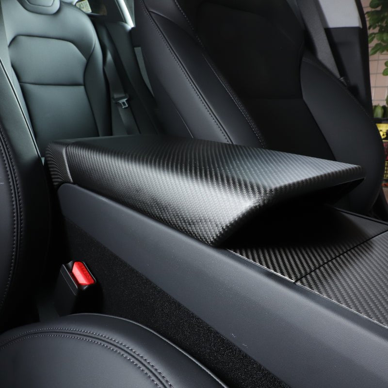 Carbon Fiber Armrest Cover For Model 3 Highland / Model Y Juniper / Model YL