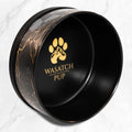 Limited Edition Black & Gold Marble Ceramic Dog Bowl