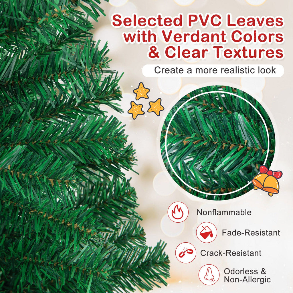 Artificial PVC Christmas Tree with Solid Metal Stand