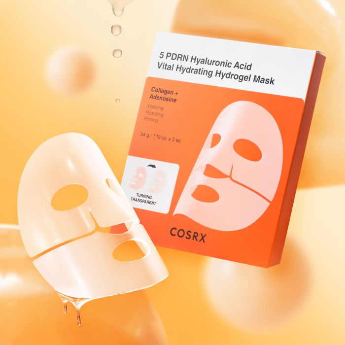 COSRX 5 PDRN Hyaluronic Acid Vital Hydrating Hydrogel Mask 34g X 3ea