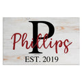 custom wedding sign - rustic wedding sign - family name sign