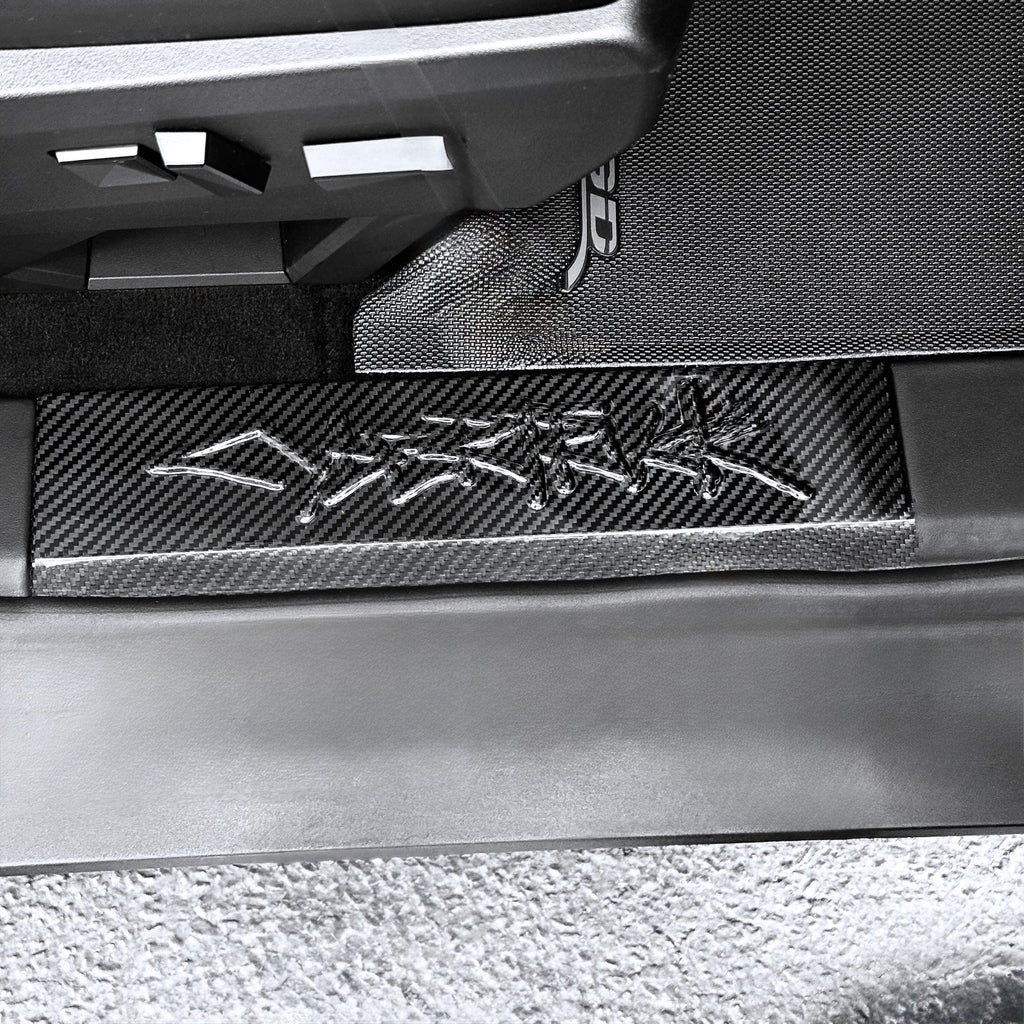 Cybertruck Performance Look Dry Carbon Fiber Front Door Sill Trim (1 Pair)
