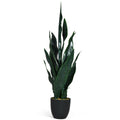 35.5 Inch  Indoor-Outdoor Artificial Fake Snake Plant