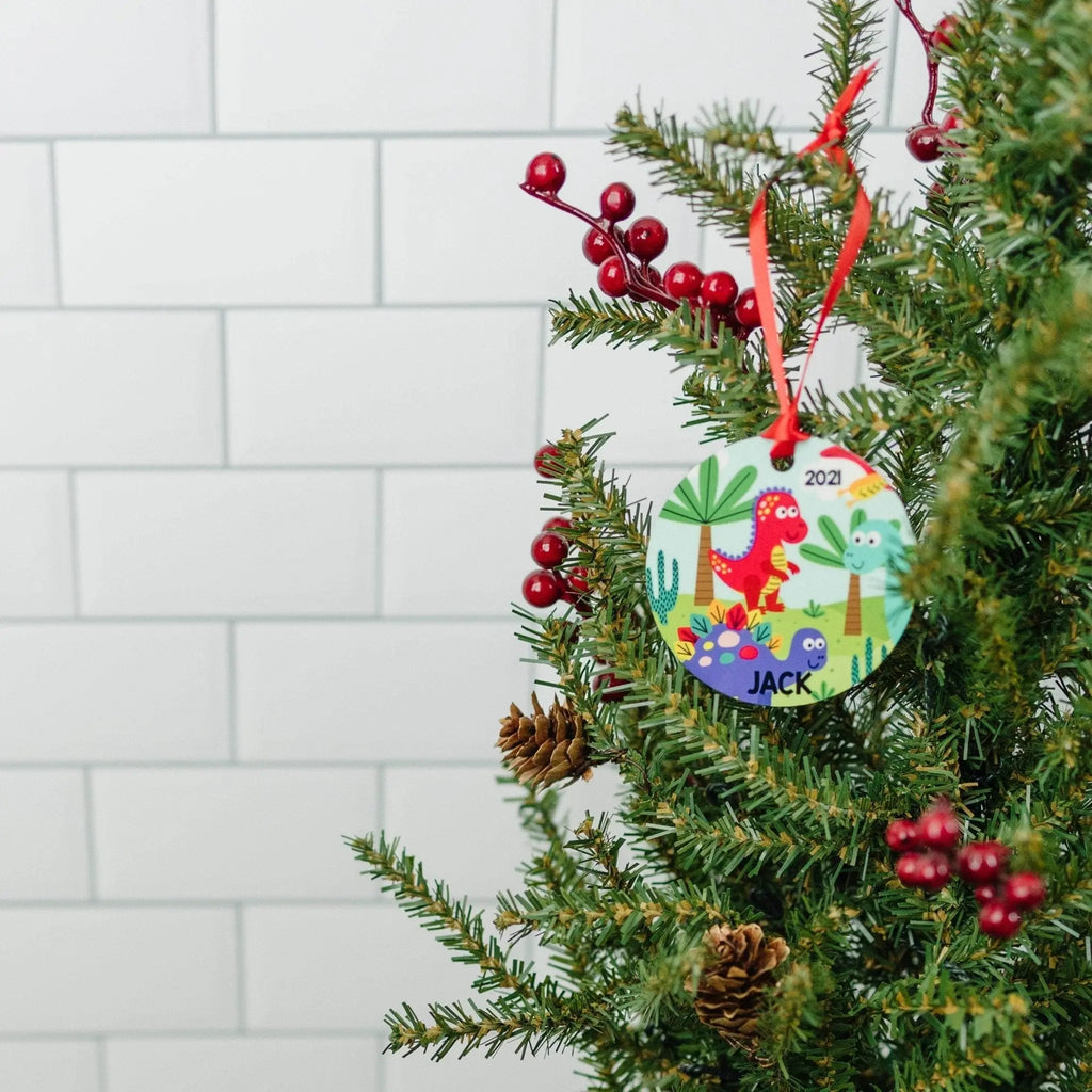 Dinosaur ornament, Personalized Gift for dinosaur lovers, Dinosaur Christmas Ornament, stocking stuffers for boys