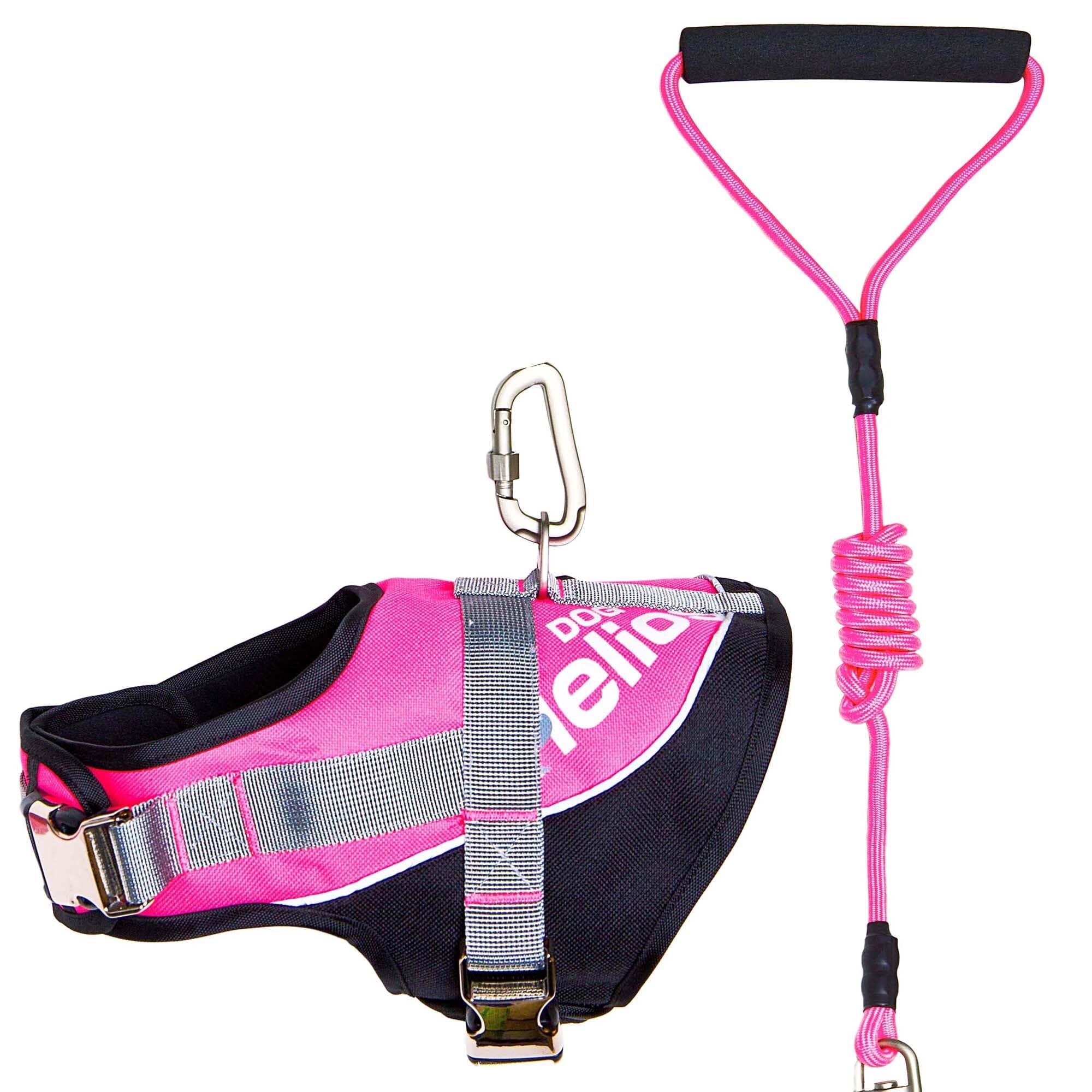 Dog Helios ® 'Bark-Mudder' 2-in-1 Reflective and Adjustable Sporty Dog Harness and Leash