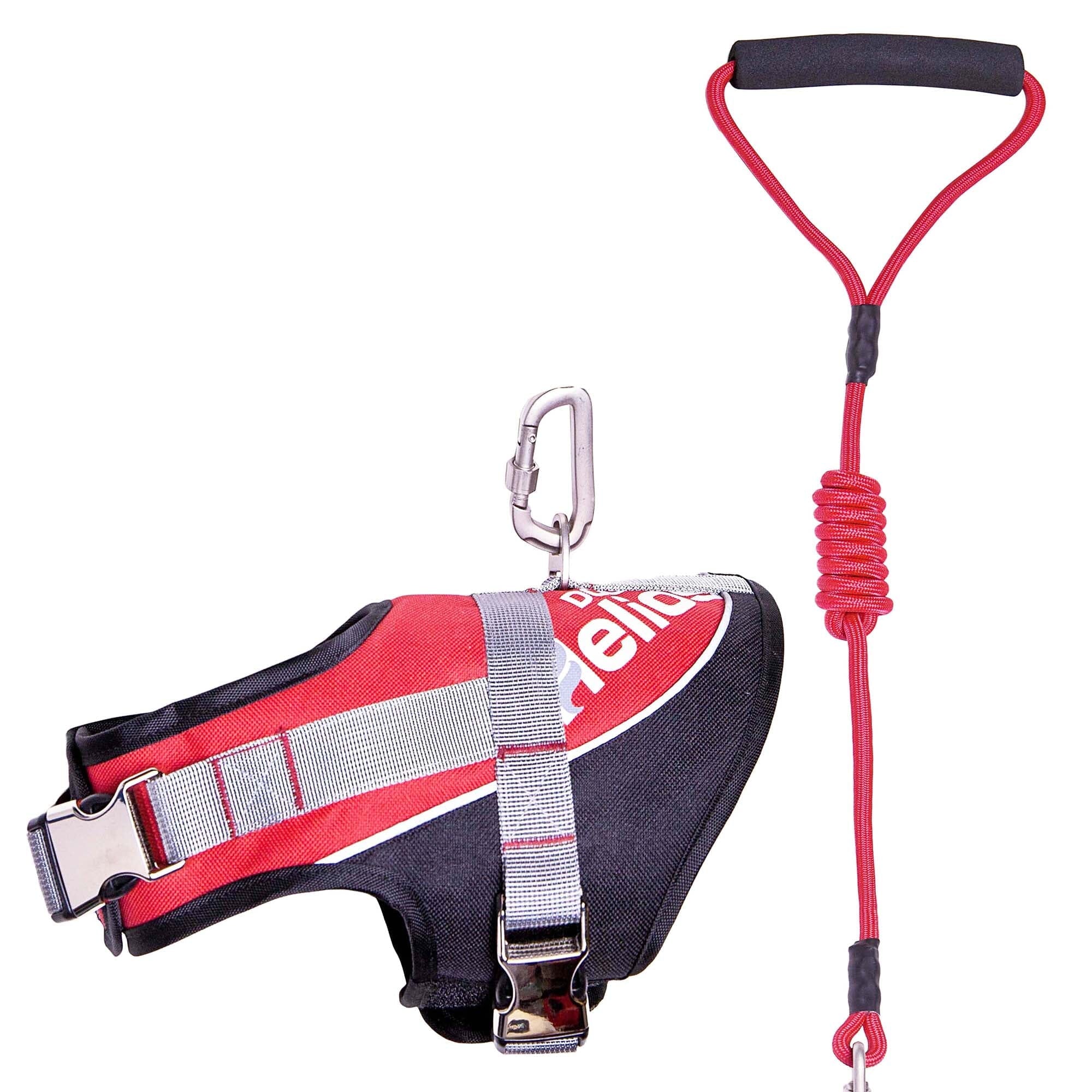 Dog Helios ® 'Bark-Mudder' 2-in-1 Reflective and Adjustable Sporty Dog Harness and Leash