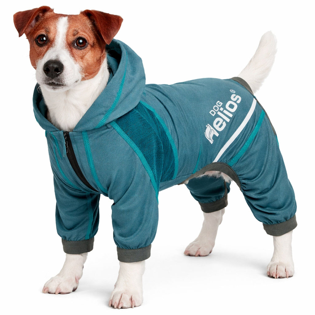 Dog Helios ® 'Namastail' Lightweight 4-Way-Stretch Yoga Performance Dog Tracksuit Hoodie