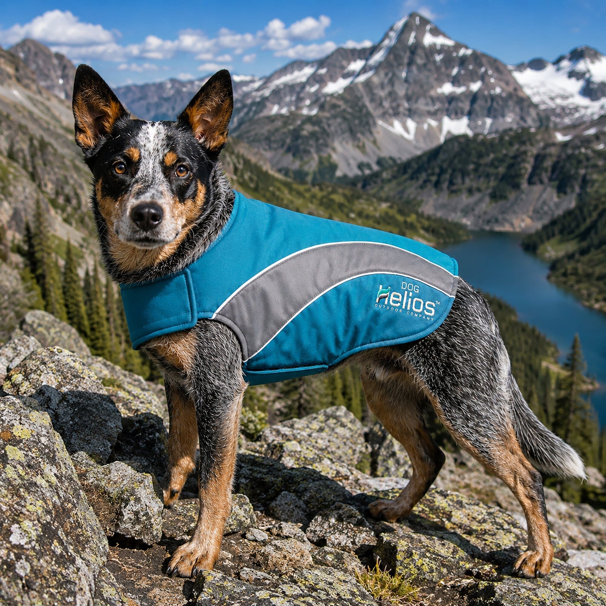 Dog Helios ® Octane Reflective Soft-Shell Neoprene Performance Dog Coat